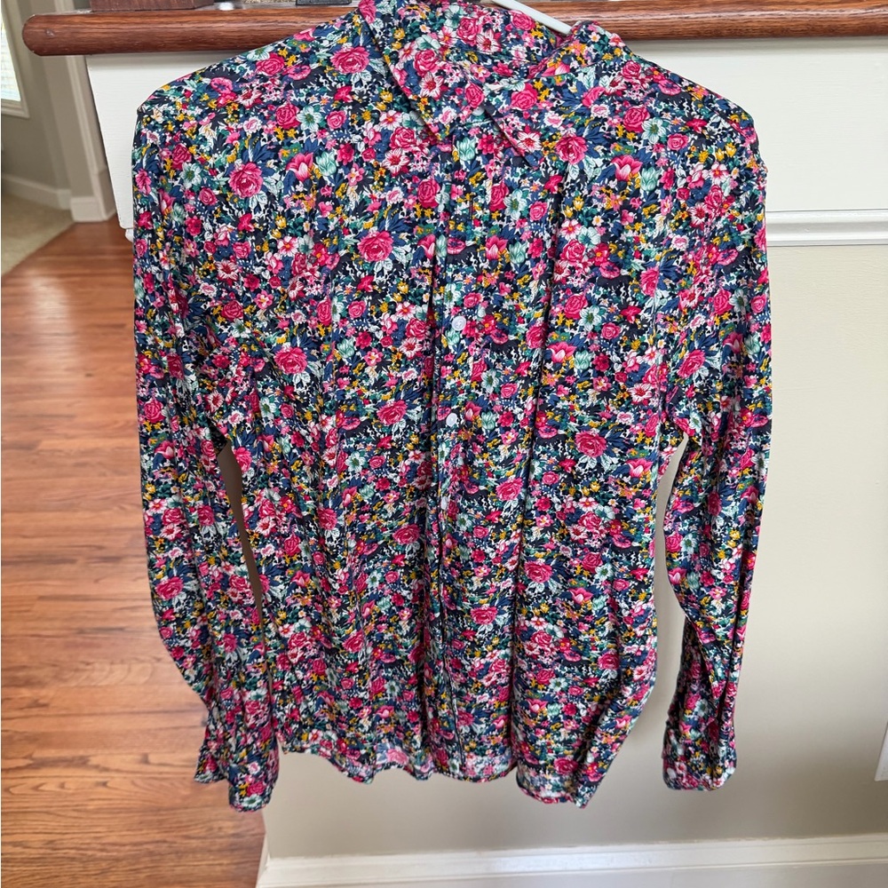 Men's Floral Dress Shirt - Pink Multi